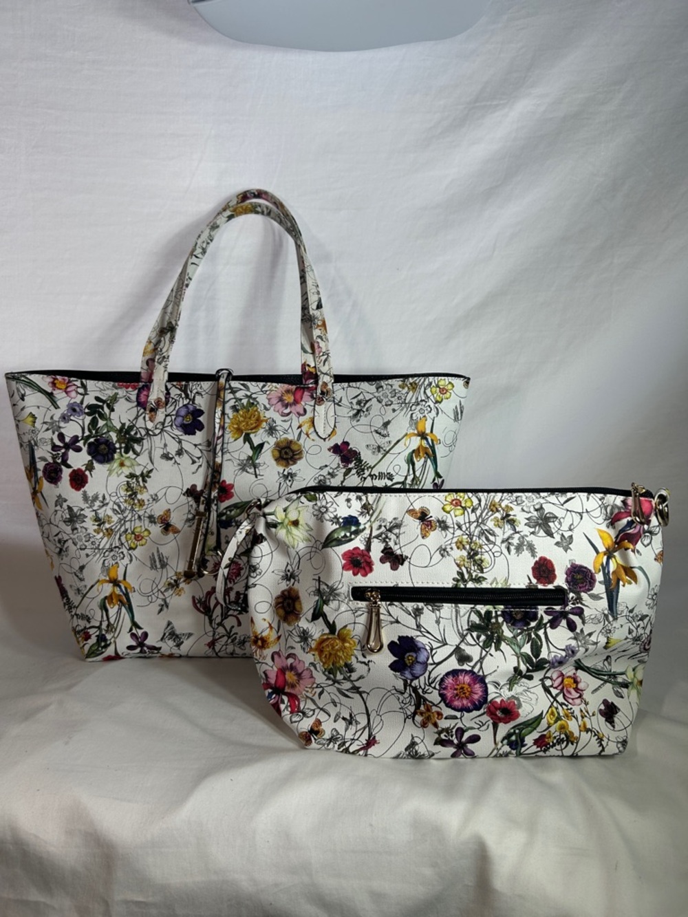 Patterned Travel Set For Women On The Go, Vintage NWOT 2 Piece Set - Picture 2 of 12